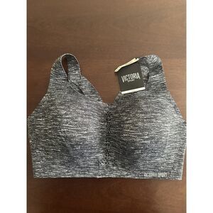 NWT Victoria's Secret Angle Max Support Sports Bra 36DD Heather Gray